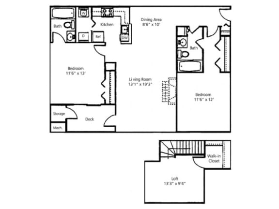 Ashwood Loft Floor Plan |Paramount on Lake Eola