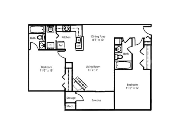The Basswood Floor Plan |Pavilions