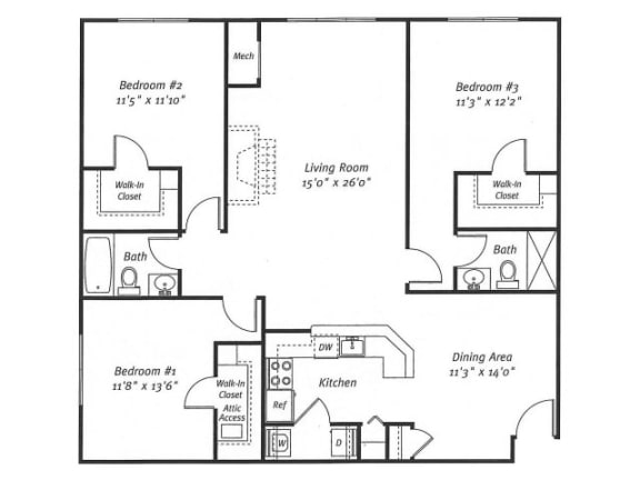 Colonial Floor Plan | Residences at Westborough