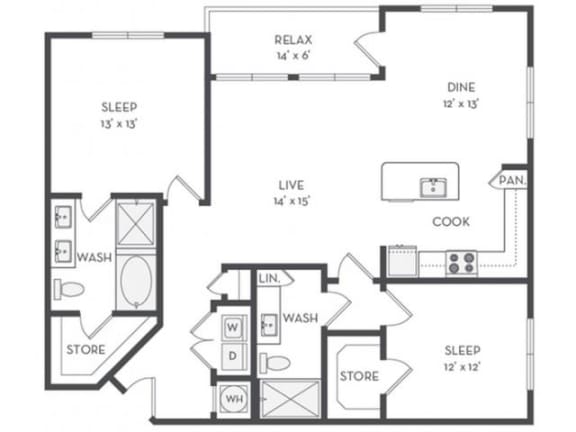 B5 Floor Plan | The District at Rosemary