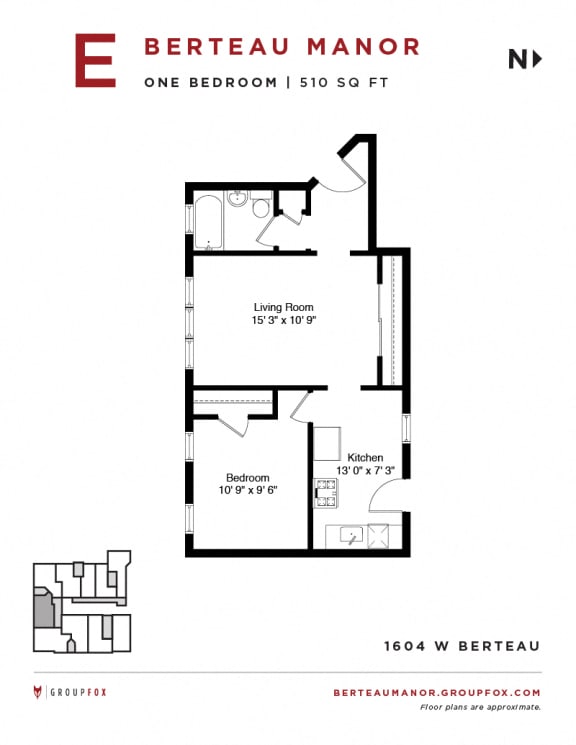 Berteau Manor - One Bedroom