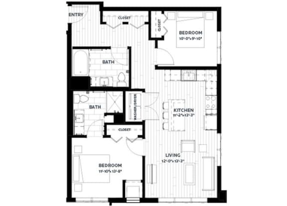  Floor Plan Fern 5 (Flats)