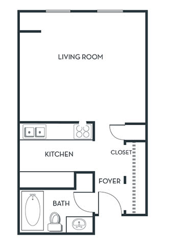  Floor Plan STUDIO (S1-S5) Remodeled