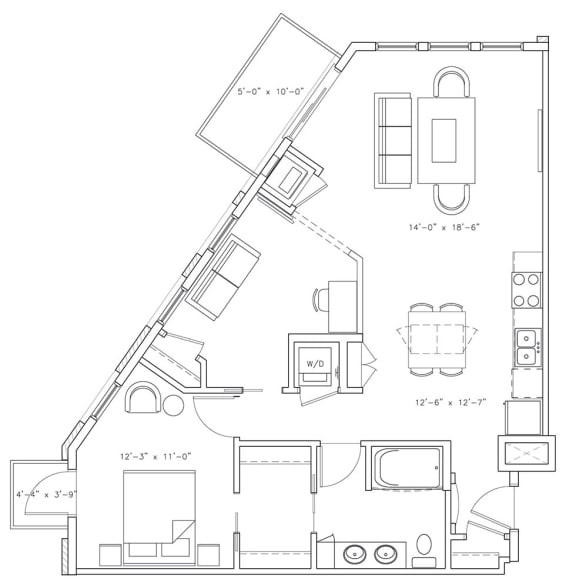 Floor Plan  Tottenham with Den