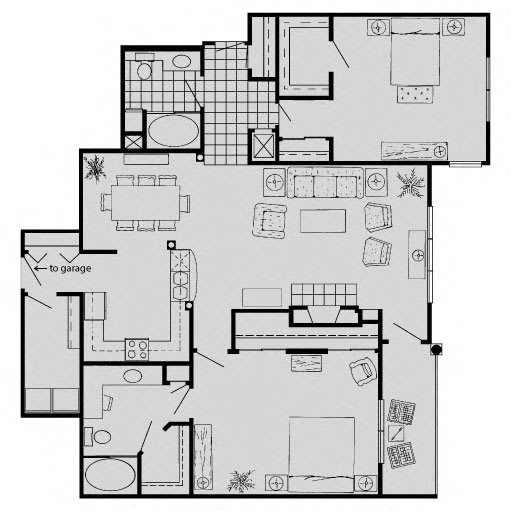 Floor Plans of SaddleBrook Apartments in Urbandale, IA