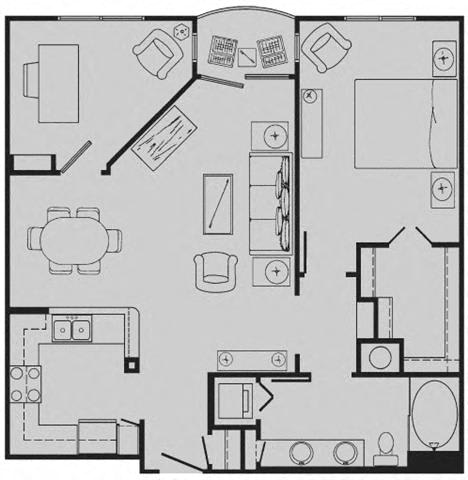Floor Plans of Tuscany Court Apartments in Houston TX