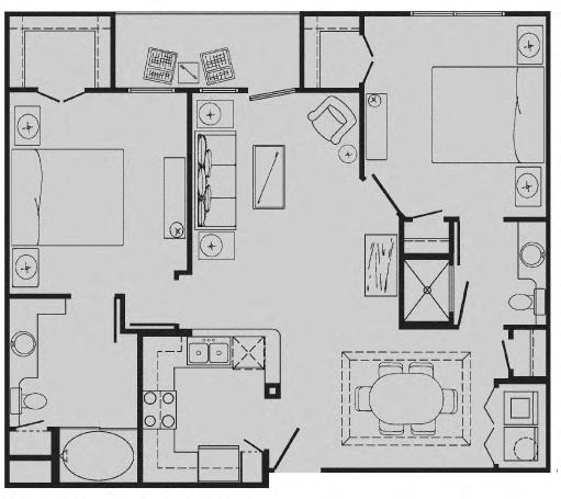 Floor Plans of Tuscany Court Apartments in Houston TX