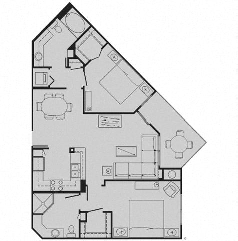 Floor Plans of Tuscany Court Apartments in Houston TX