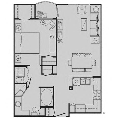 Floor Plan A1, 1B
