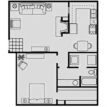 Floor Plans of Woodlake Oaks Apartments in Houston, TX