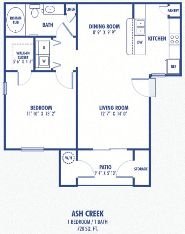 Ash Creek 1 Bedroom