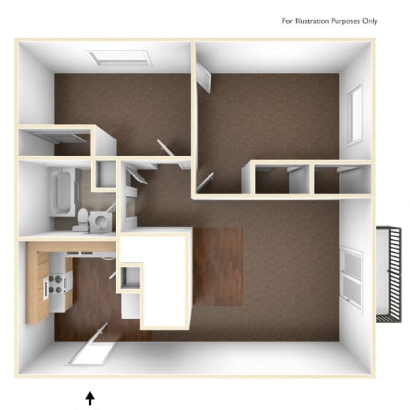 Two Bedroom Apartment Floor Plan Pine Grove Apartments