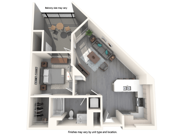 Vive Luxe Apartments A2 Floor Plan
