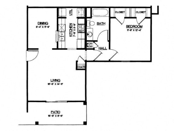  Floor Plan 1 Bedroom (phase 1)