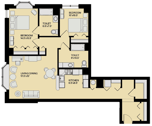 Floor plan Floor plan at Marion Square, Brookline