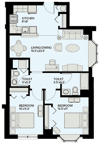 Floor plan Floor plan at Marion Square, Brookline, MA 02446