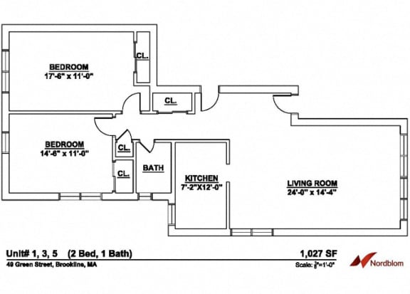 Floor Plan  Floor plan at Green Street, Massachusetts, 02446