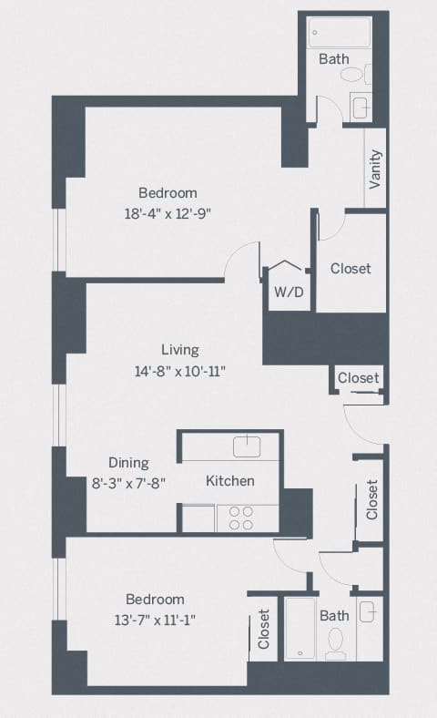 B5 Floor Plan B5 Floor Plan at The Franklin Residences, Pennsylvania, 19107