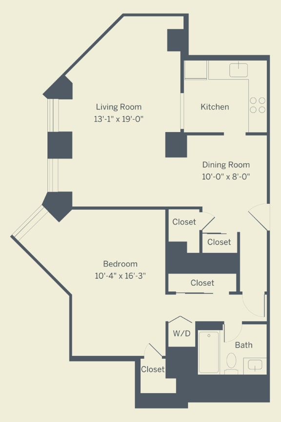 A2 Floor Plan A2 Floor Plan at The Franklin Residences, Pennsylvania