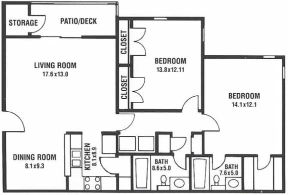 Floor Plan | Arrowood Crossing | Apartments in Charlotte, NC