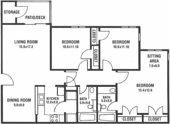 Floor Plan | Arrowood Crossing | Apartments in Charlotte, NC