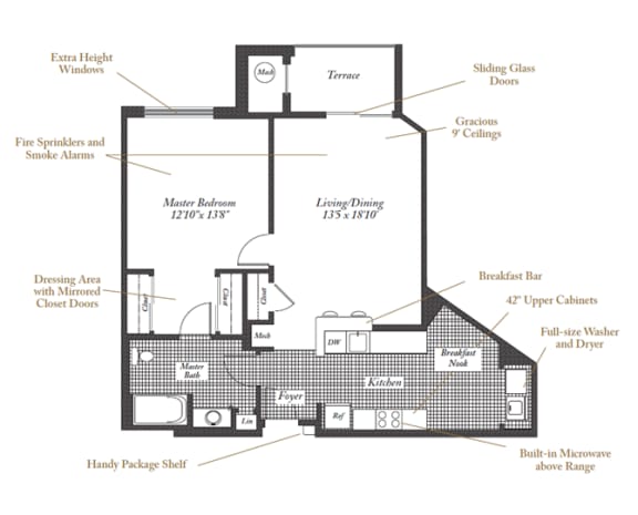 Salinger Floorplan Salinger Floorplan at Evergreens at Columbia Town Center