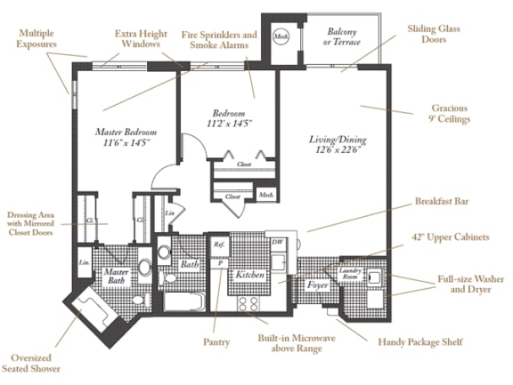 Remarque Floorplan Remarque Floorplan at Evergreens at Columbia Town Center