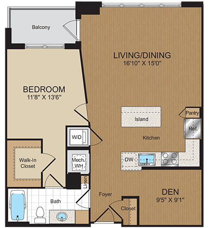 B5PH Floorplan B5PH Floorplan at Harrison at Reston Town Center