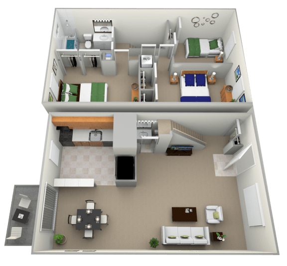 1, 2 & 3 Bedroom Apartments in Parkville, MD Doncaster Village