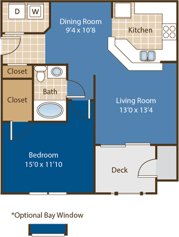 Floorplan for Hatteras Floorplan for Hatteras at Abberly Woods Apartment Homes by HHHunt, Charlotte, NC 28216