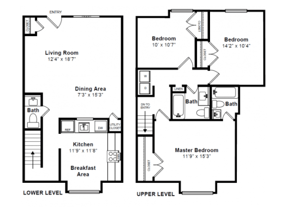 Beacon 2 Floor Plan at Windsor Village at Waltham, 976 Lexington Street, Waltham, MA 02452