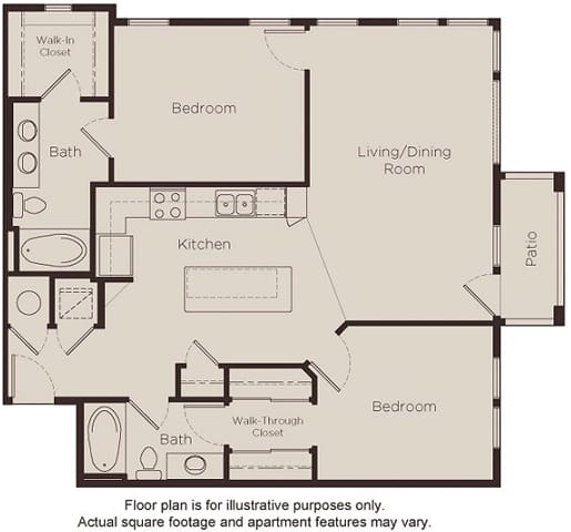 Oro 2 floor plan Oro 2 floor plan at Element 47 by Windsor, 2180 N. Bryant St., 80211
