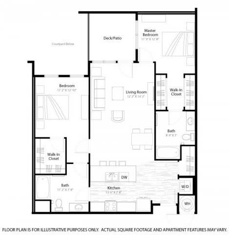 Corona Floorplan Corona Floorplan at Windsor at Broadway Station