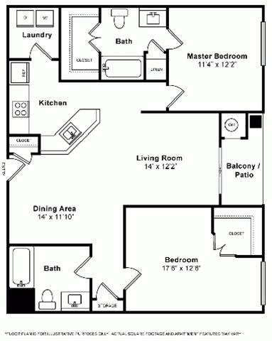 Floorplan Floorplan at Windsor at Main Place, Orange, CA, 92868