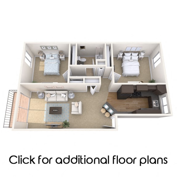 Floor Plan  East Lansing Apartments near Michigan State University | Collingwood Apartments