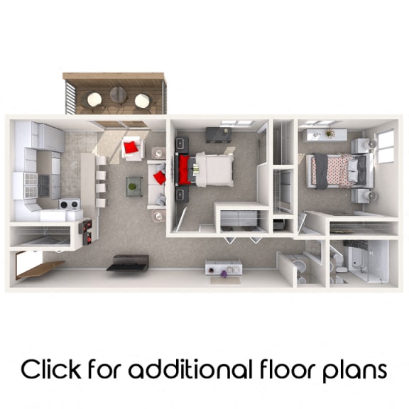 Floor Plan  East Lansing Apartments near Michigan State University | Glenwood Apartments