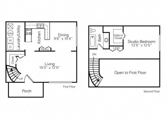 Floor Plan  1 Bedroom (Loft)