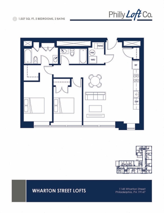  Floor Plan 2 Bedroom - Floor Plan 01