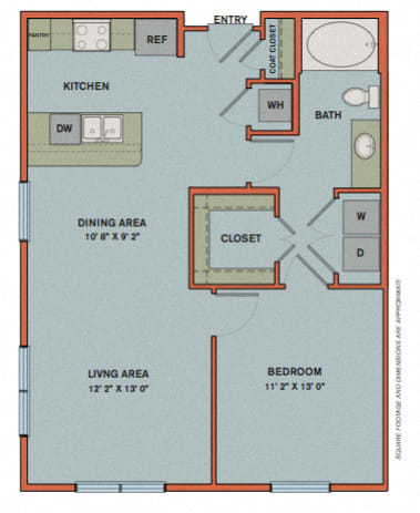A2 Floorplan at The Can Plant Residences at Pearl