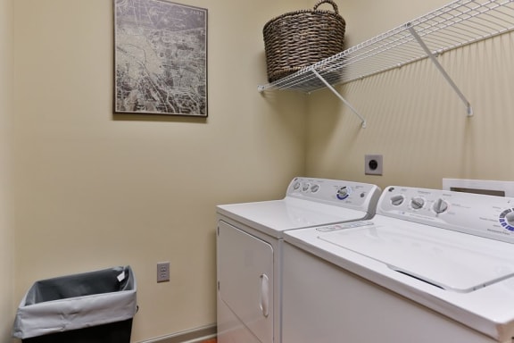 Washer &amp; Dryer at LangTree Lake Norman Apartments, Mooresville, North Carolina