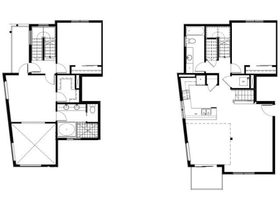 Capitol Yard Apartments_ West Sacramento CA_Floor Plan_Three Bedroom Two Bathroom C1