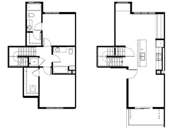 Capitol Yard Apartments_ West Sacramento CA_Floor Plan_Two Bedroom Two Bathroom B3