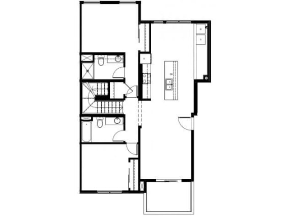 Capitol Yard Apartments_ West Sacramento CA_Floor Plan_Two Bedroom Two Bathroom B8