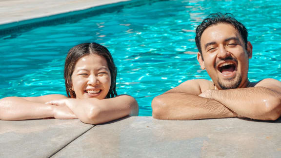 Friday-pool at Sumida Gardens Apartments, California