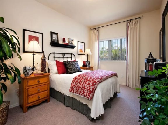 Bedroom at Sumida Gardens Apartments, Santa Barbara, CA