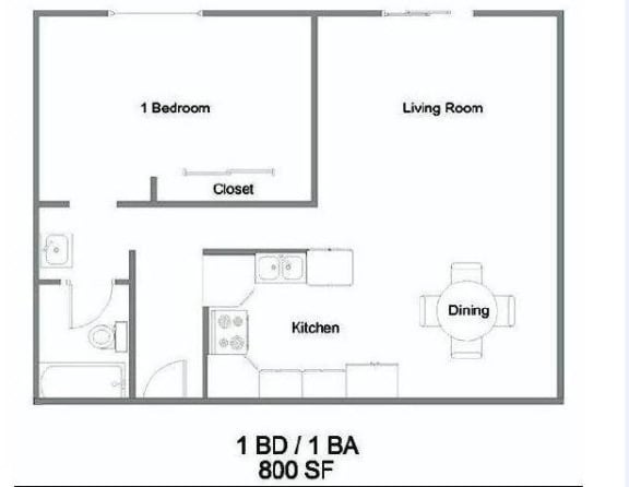 1 Bedroom Floorplan at The Marquee, CA 91605