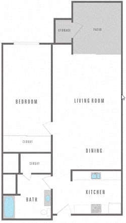 Floor Plan  1 Bedroom Junior