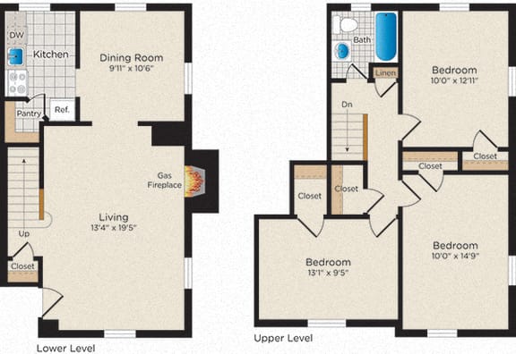 Floor Plan  Townhouse | South T03 (Click floorplan for more photos!)