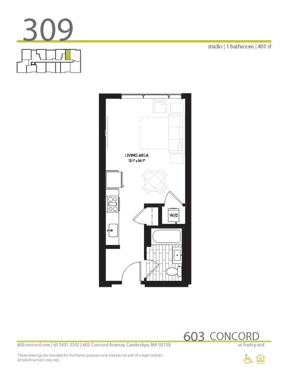 Floor Plan at 603 Concord, Massachusetts