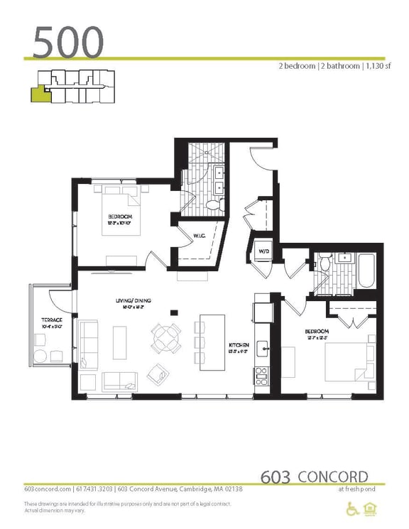 Floor Plan at 603 Concord, Massachusetts, 02138